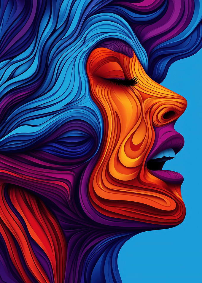 Abstract Woman Portrait