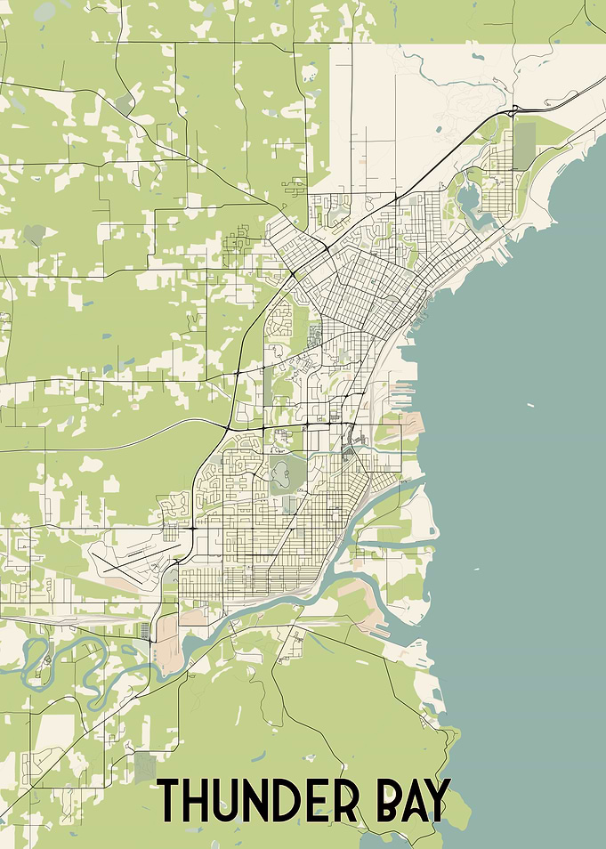 Thunder Bay City Map