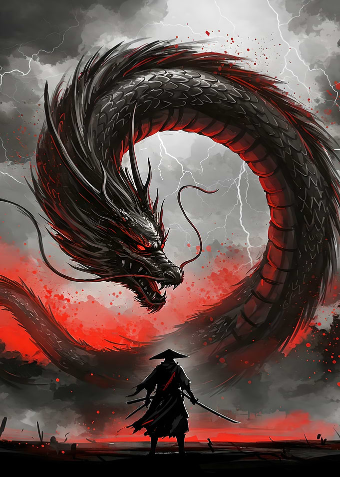 Samurai vs Dragon