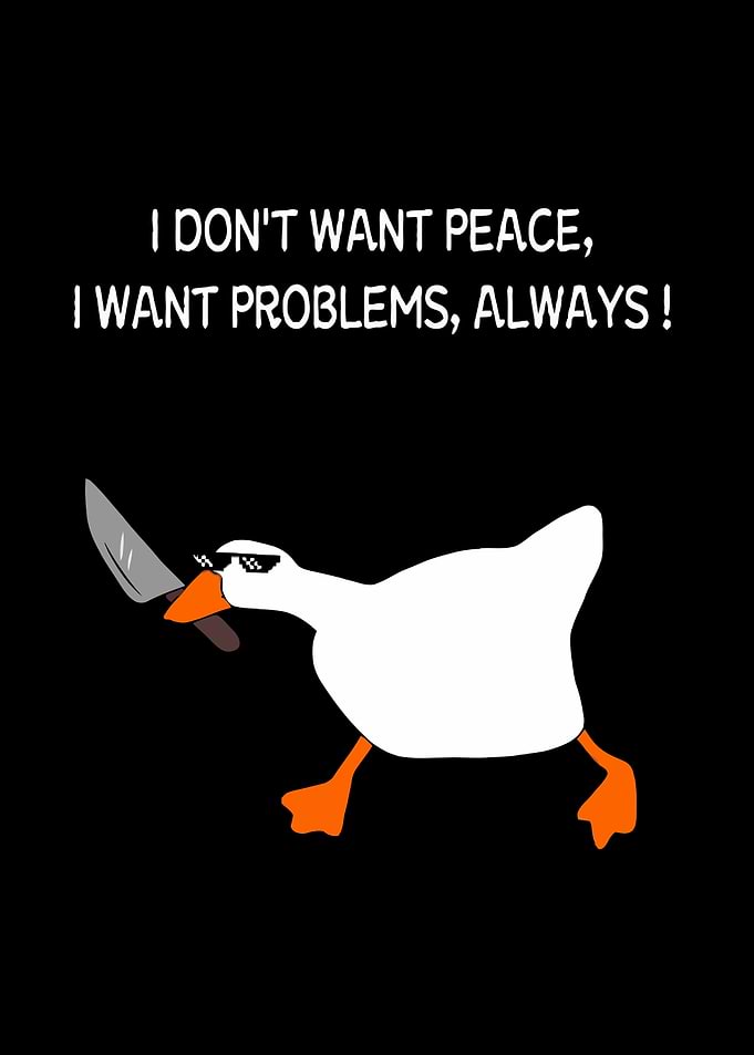 Goose with Knife Meme