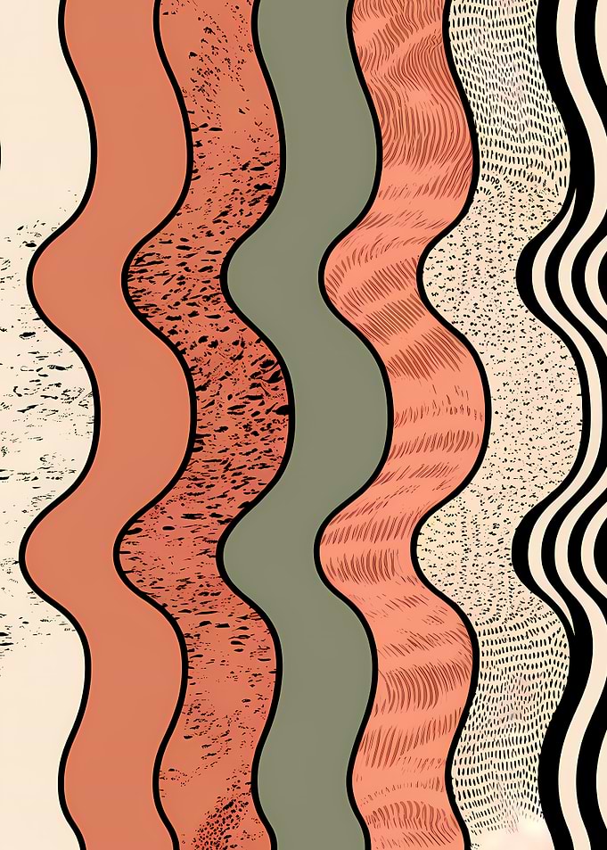 Abstract Wavy Pattern