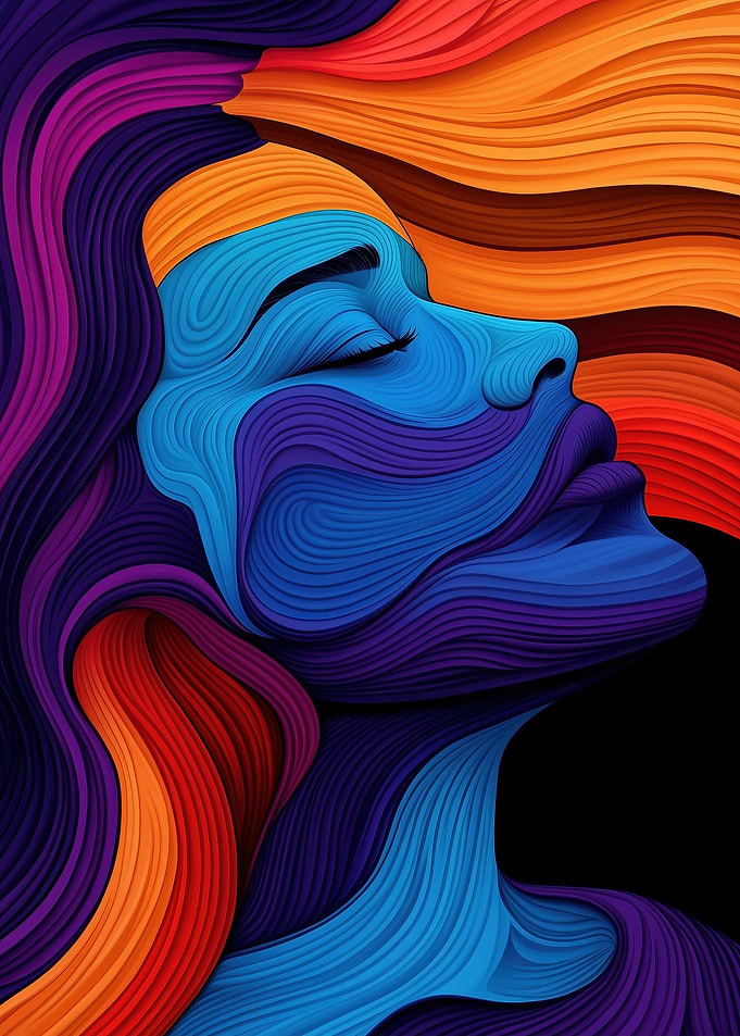 Abstract Woman Portrait