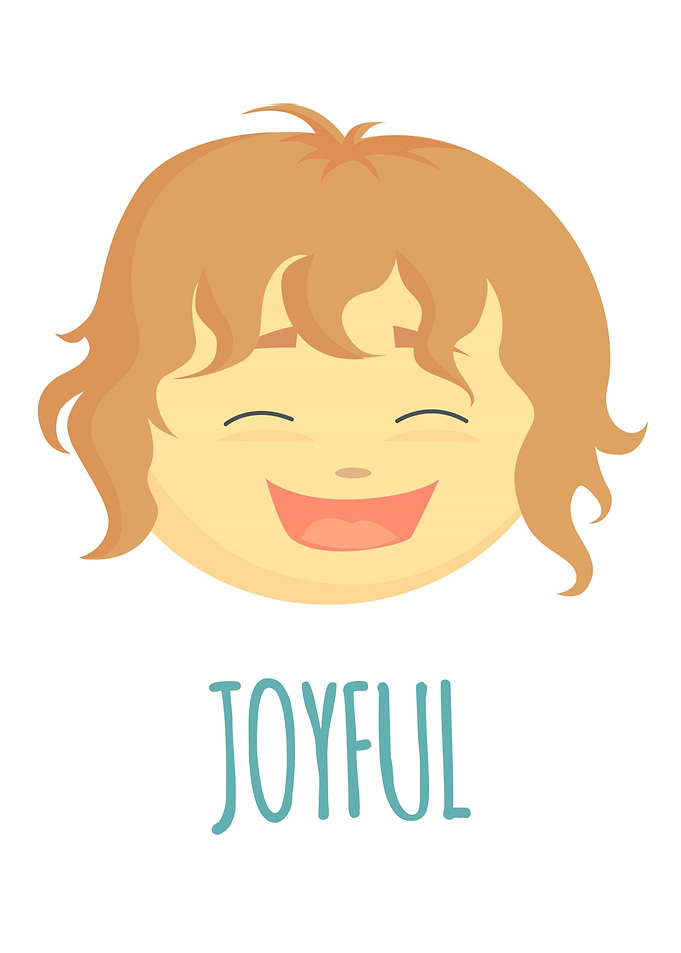 Joyful Boy Face expression