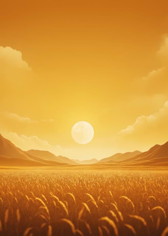 Golden Field Sunset