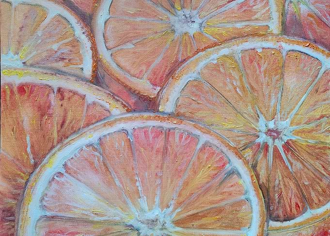 Orange Slices Painting