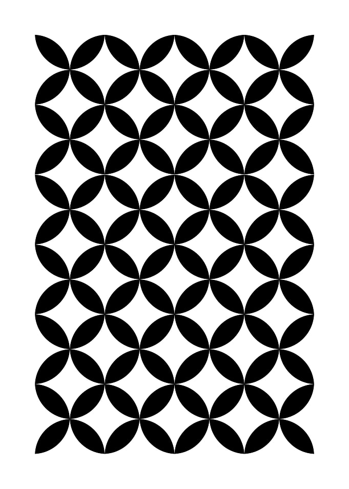 Black and White Geometric Pattern