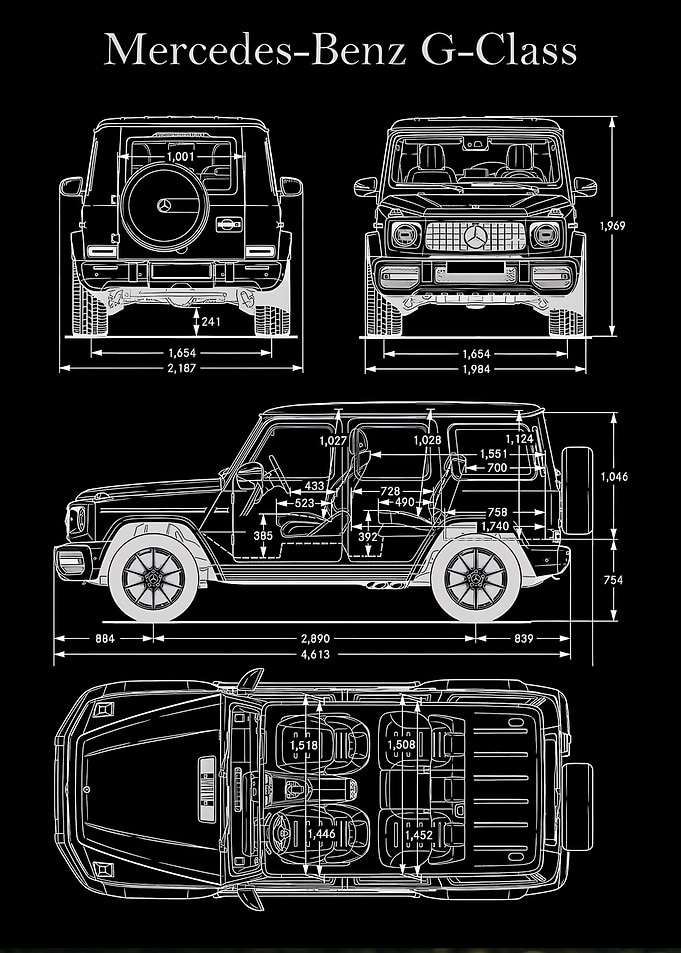 Mercedes-Benz G-Class Dimensions