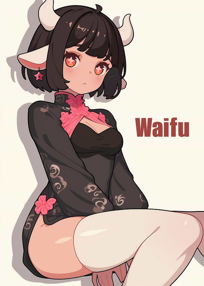 Anime Cow Girl Waifu