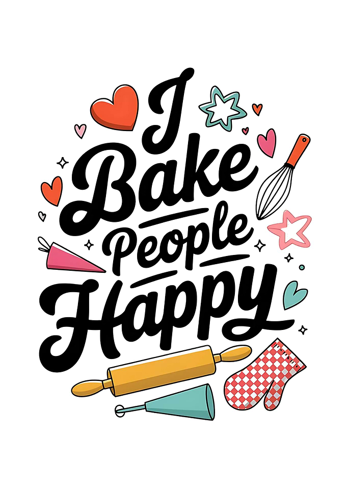 I Bake People Happy Baking