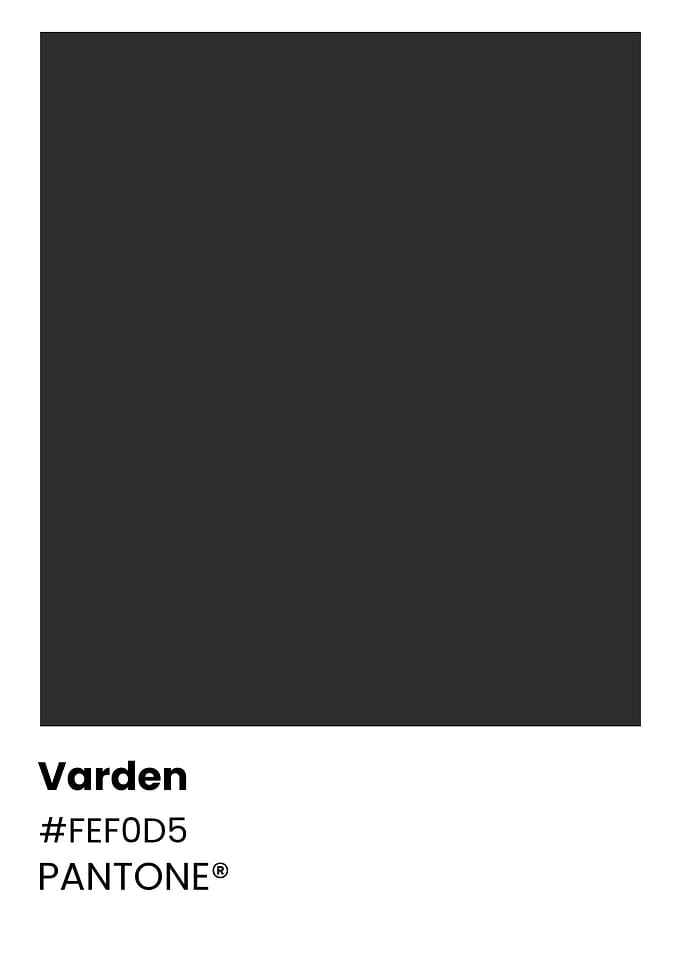 Pantone Color Chart - Varden