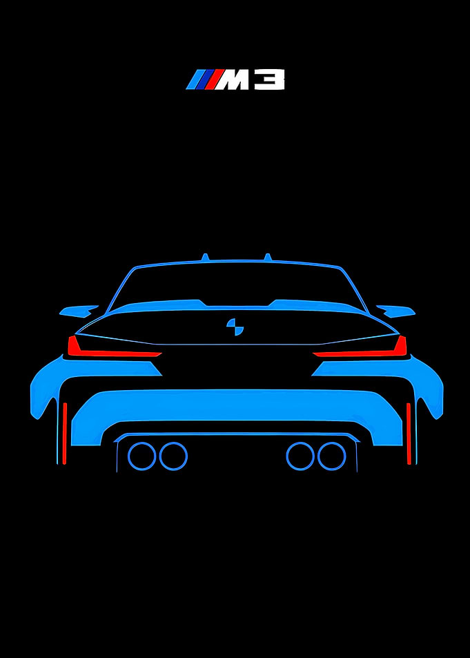 BMW M3 Rear View