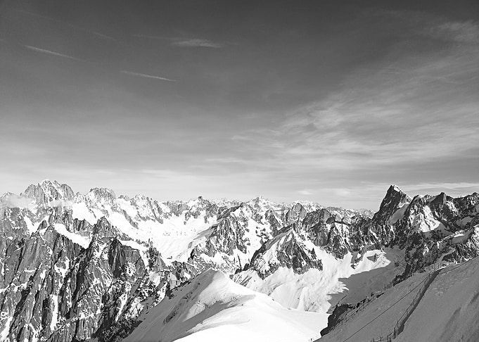 Snowy Mountain Range