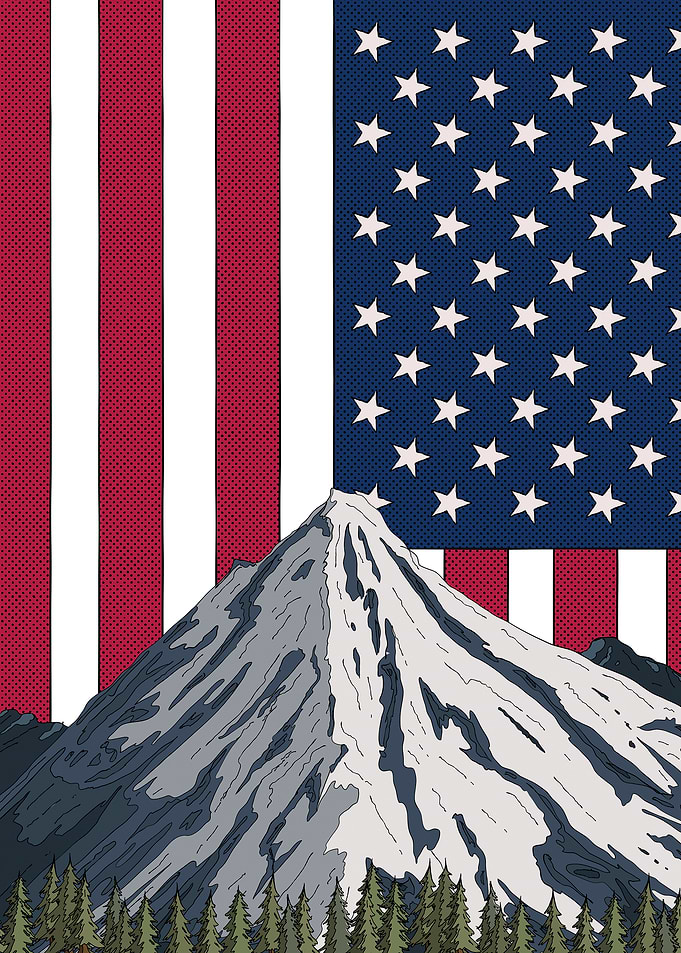 American Mountain Landscape