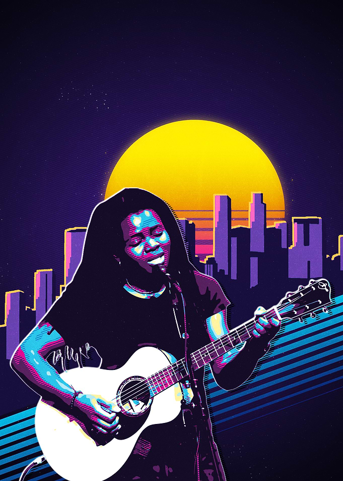 Tracy Chapman Retro Music Poster
