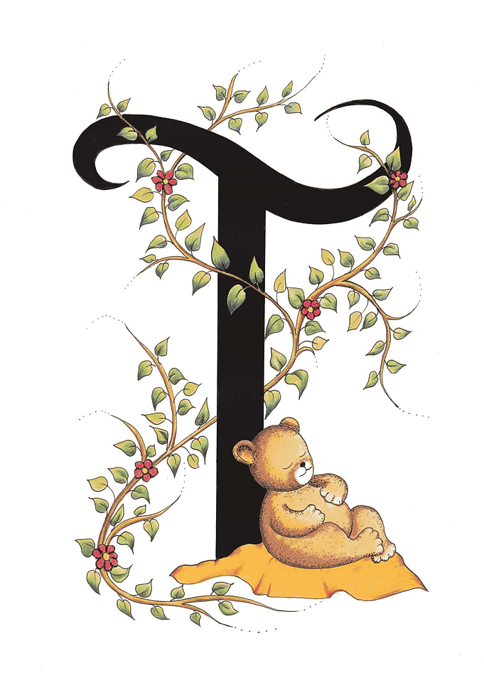 Teddy Bear and Letter T
