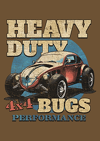 Heavy Duty 4x4 Bugs Retro Poster