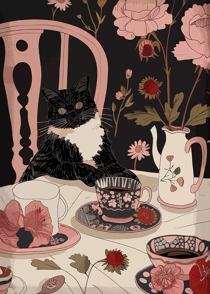 Cat Tea Party