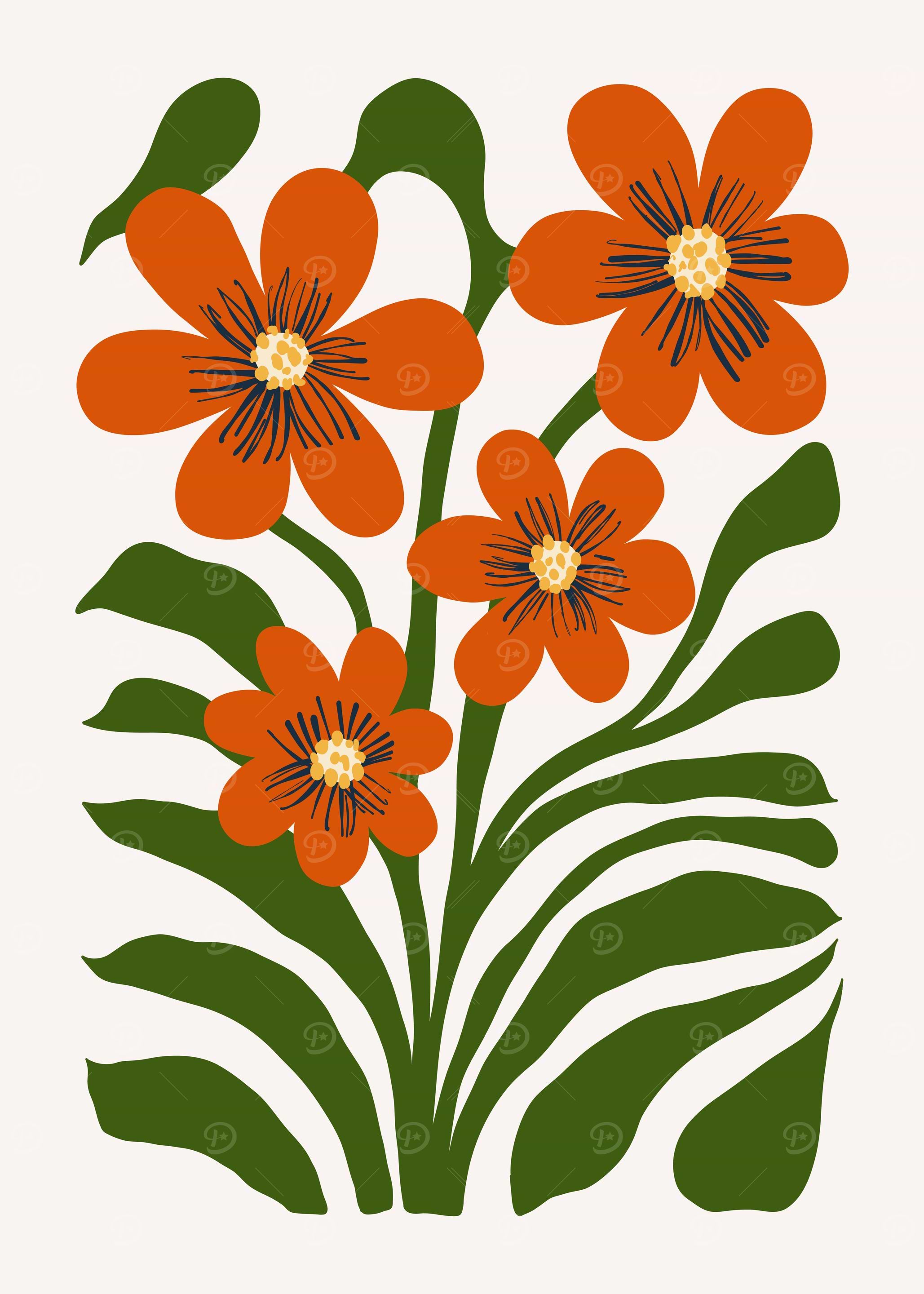 Orange Flower Bouquet