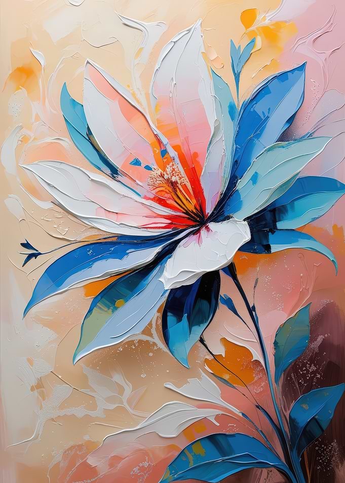 Abstract Floral Painting
