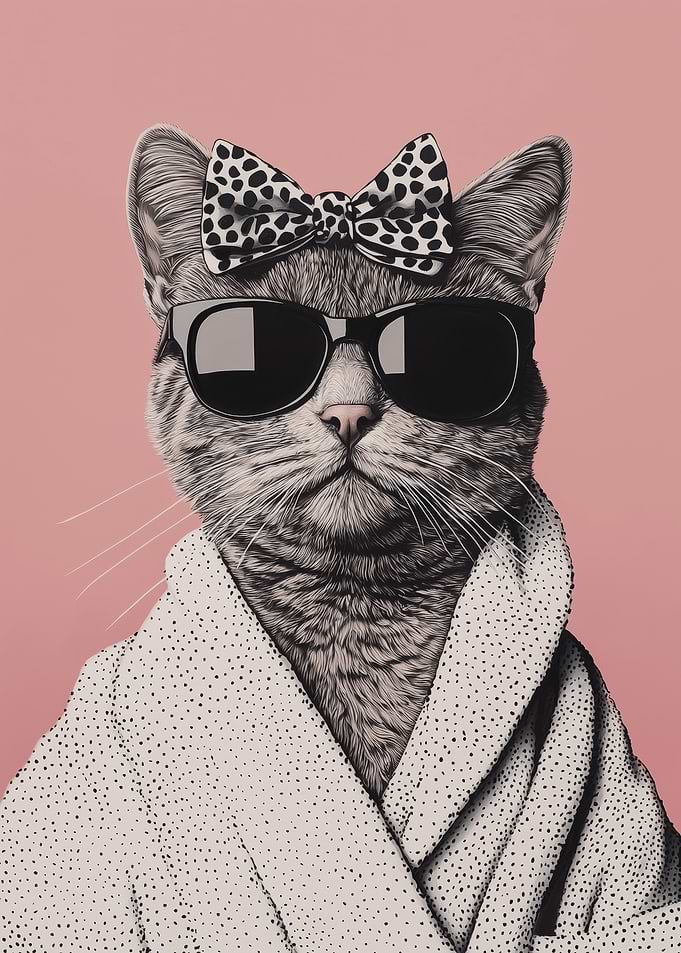 Cool Cat in a Robe