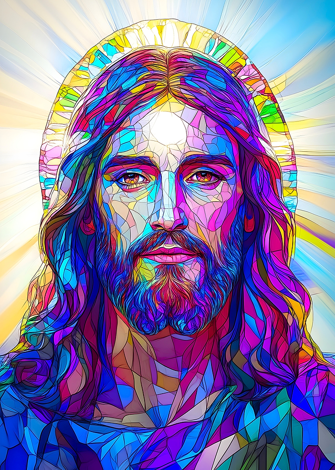 Stained Glass Jesus