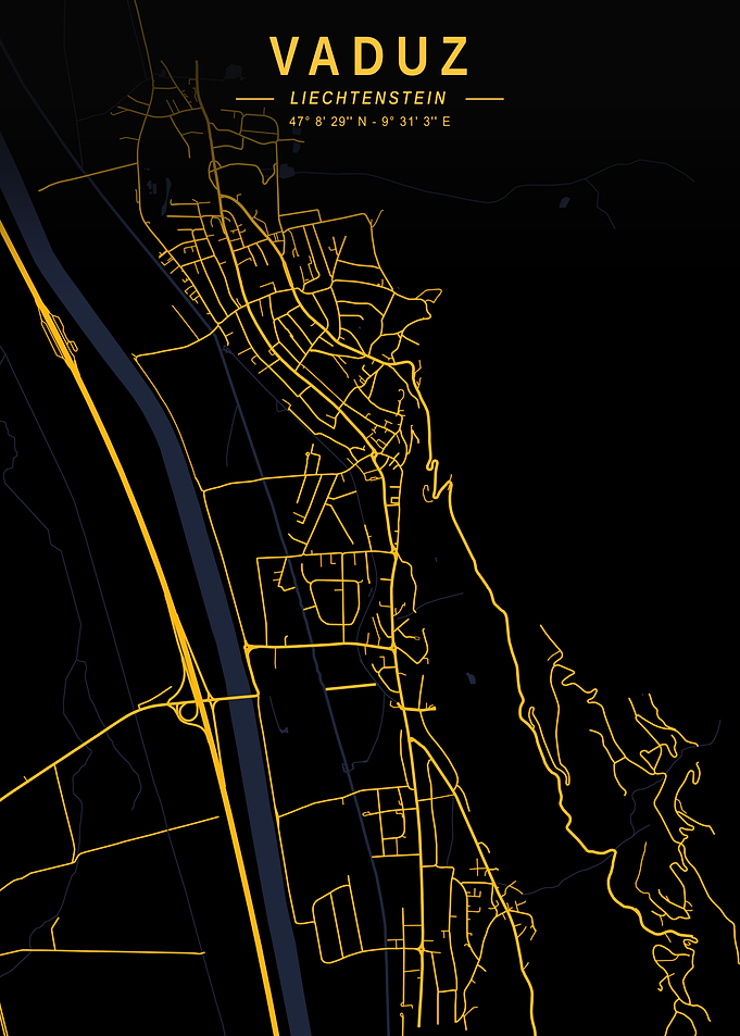 Vaduz Golden City Map