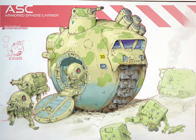 Armored Sphere Carrier Concept Art