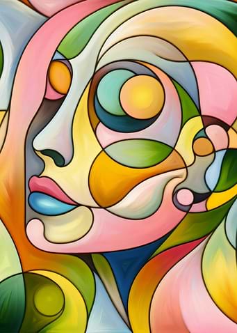 Abstract Woman Portrait