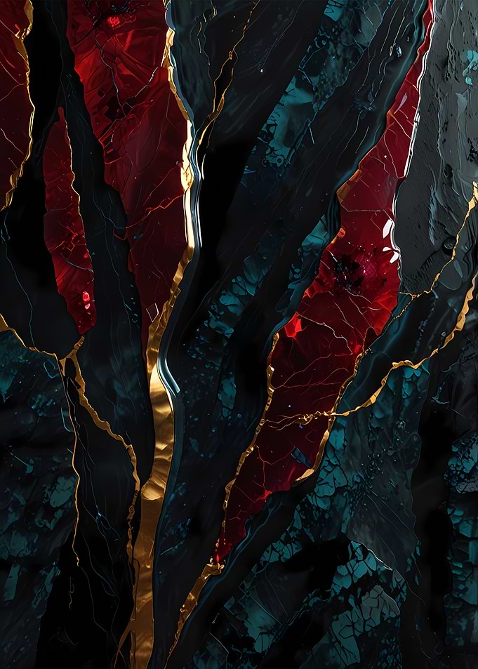 Abstract Gold Veins