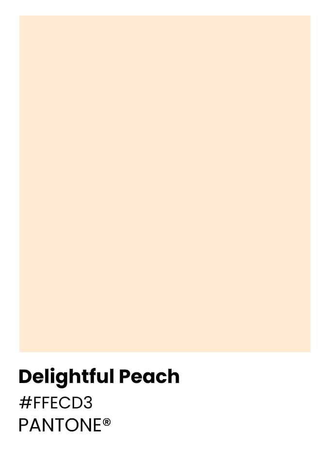Pantone Delightful Peach Color