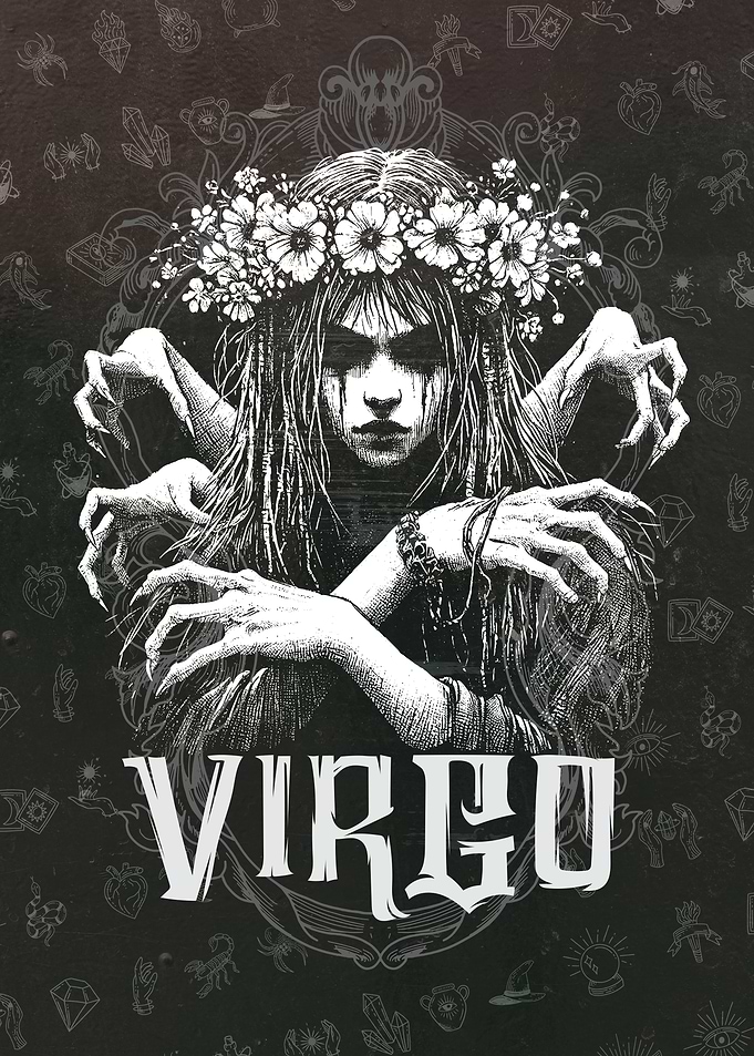 Virgo Zodiac Sign Illustration