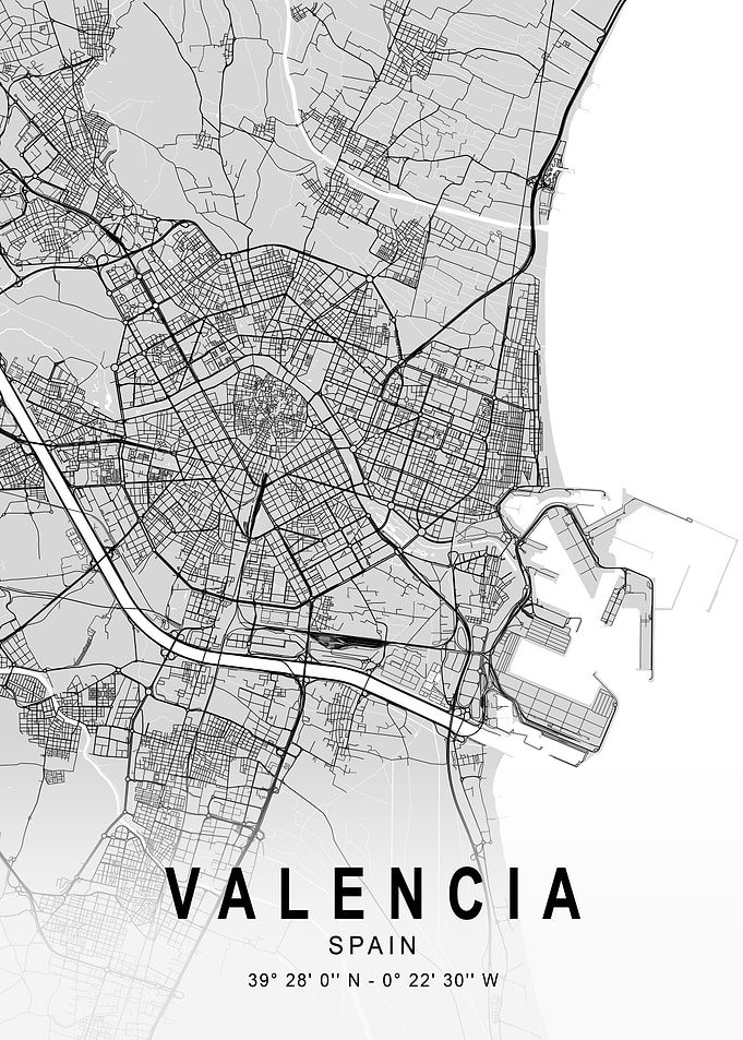 Valencia Light City Map