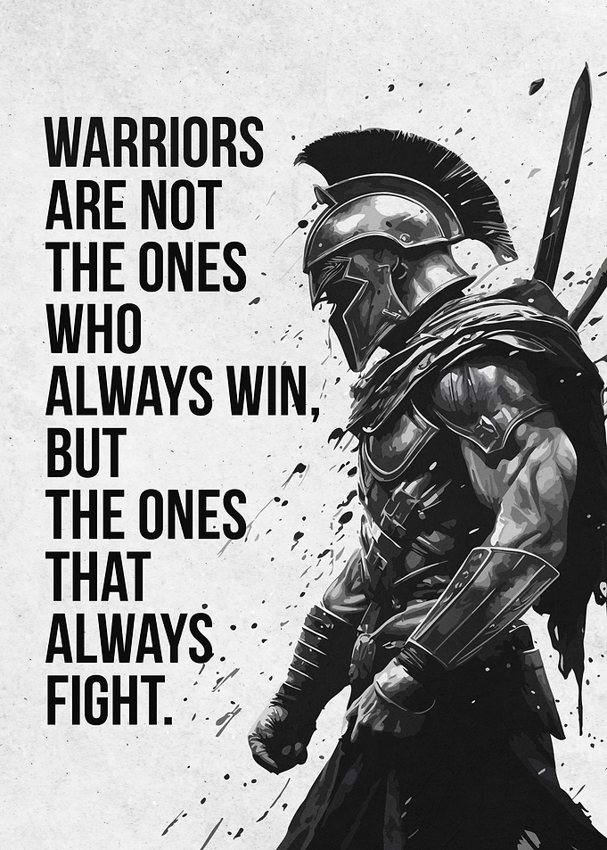 Warrior Quote Poster