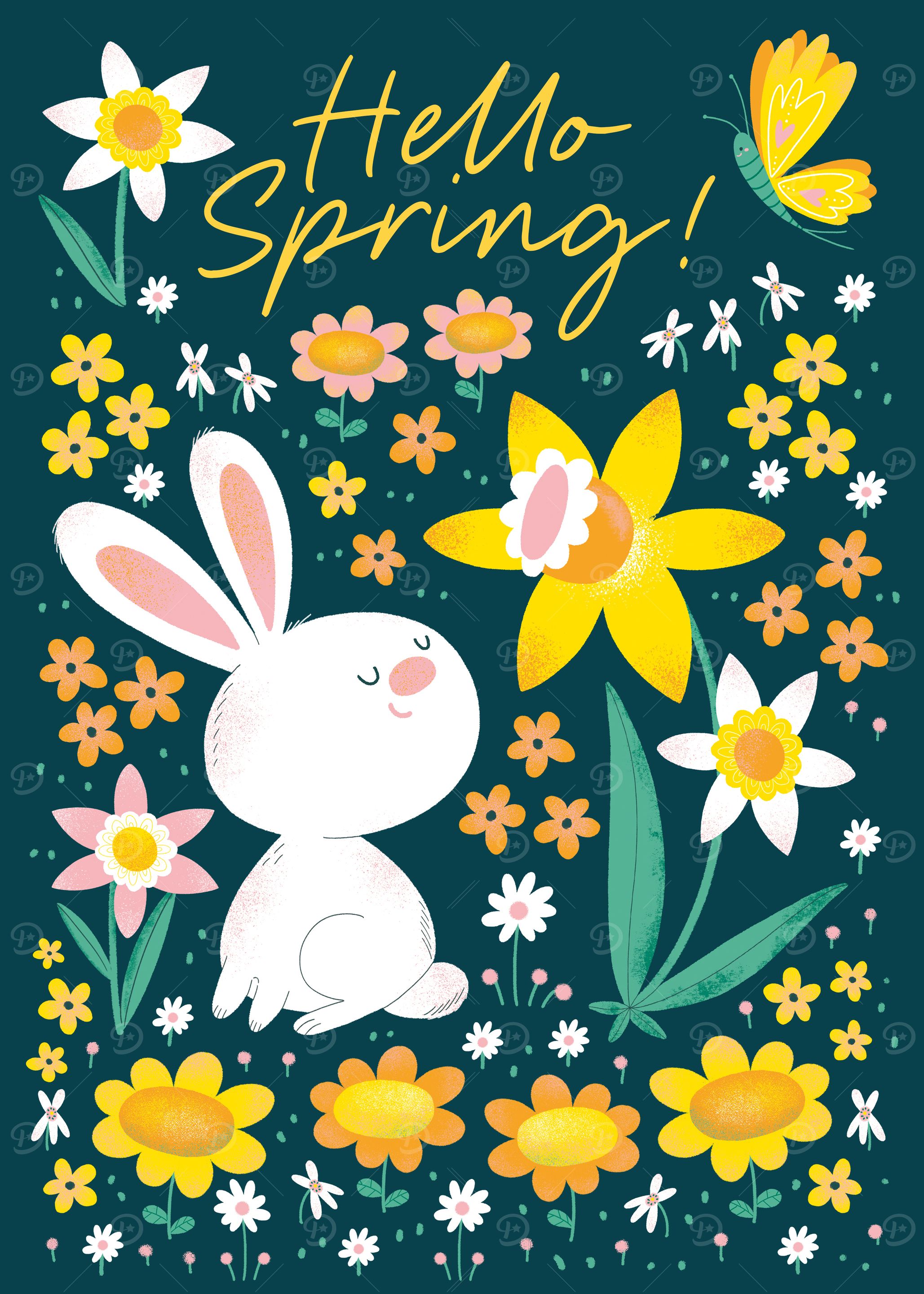 Spring Bunny Greeting