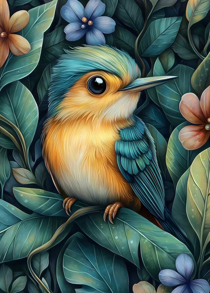 Bird In Lush Foliage