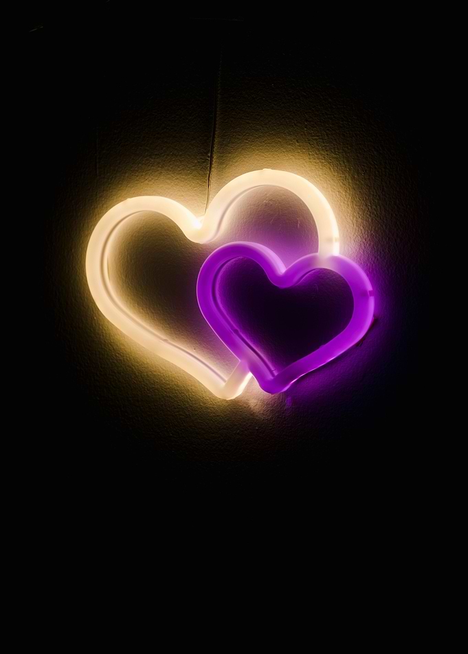 Neon Heart Lights