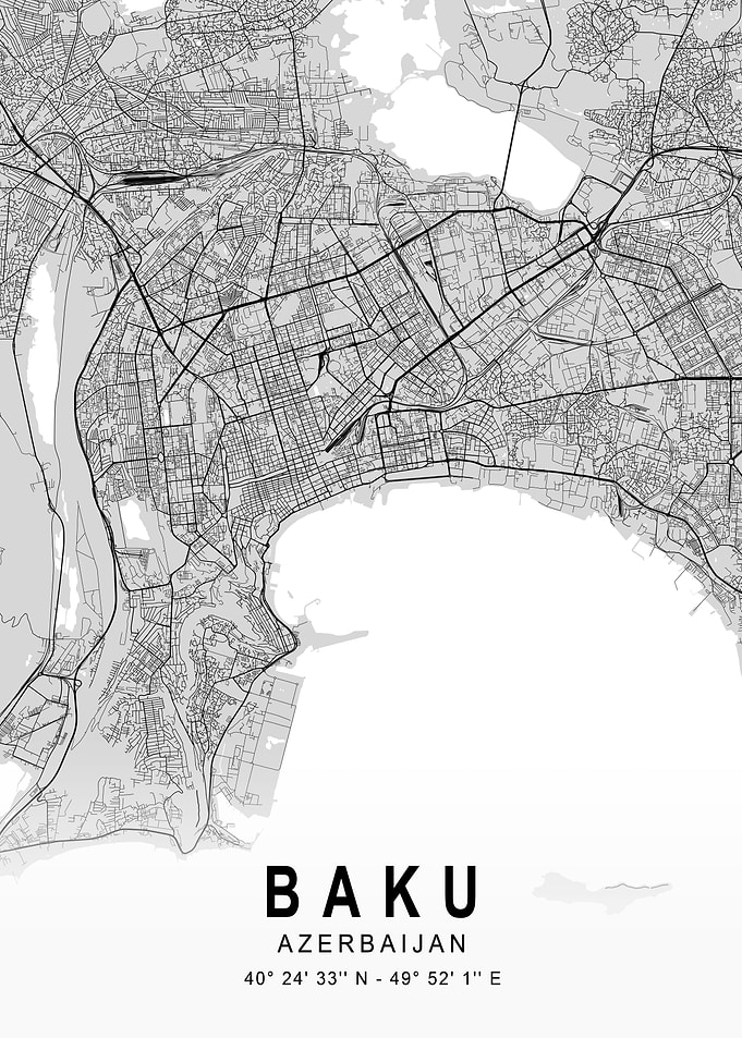 Baku Light City Map