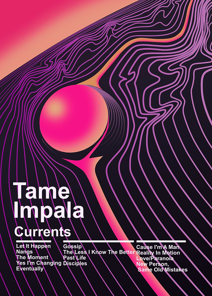 Tame Impala Currents Album Cover