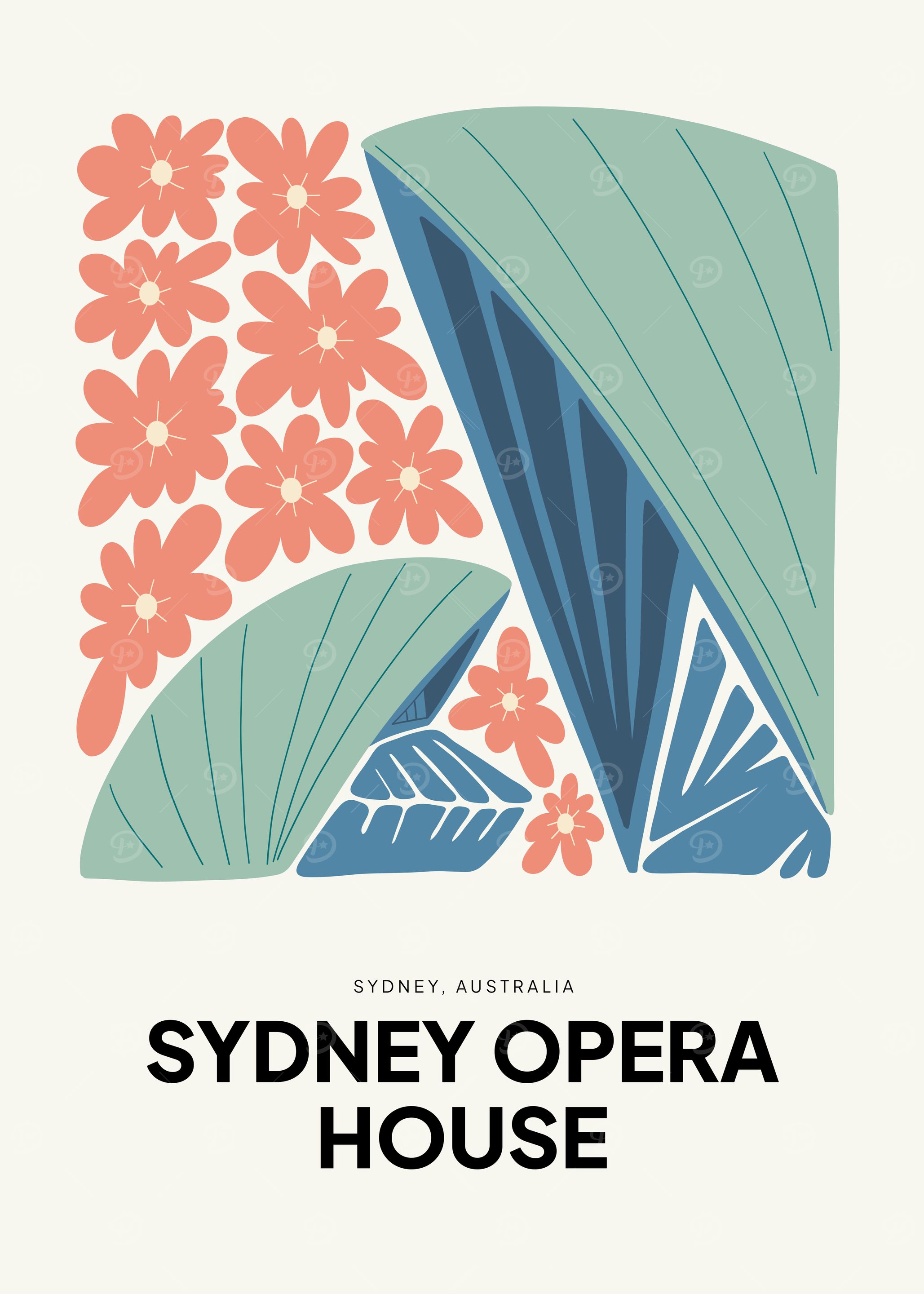 Sydney Opera House Illustration