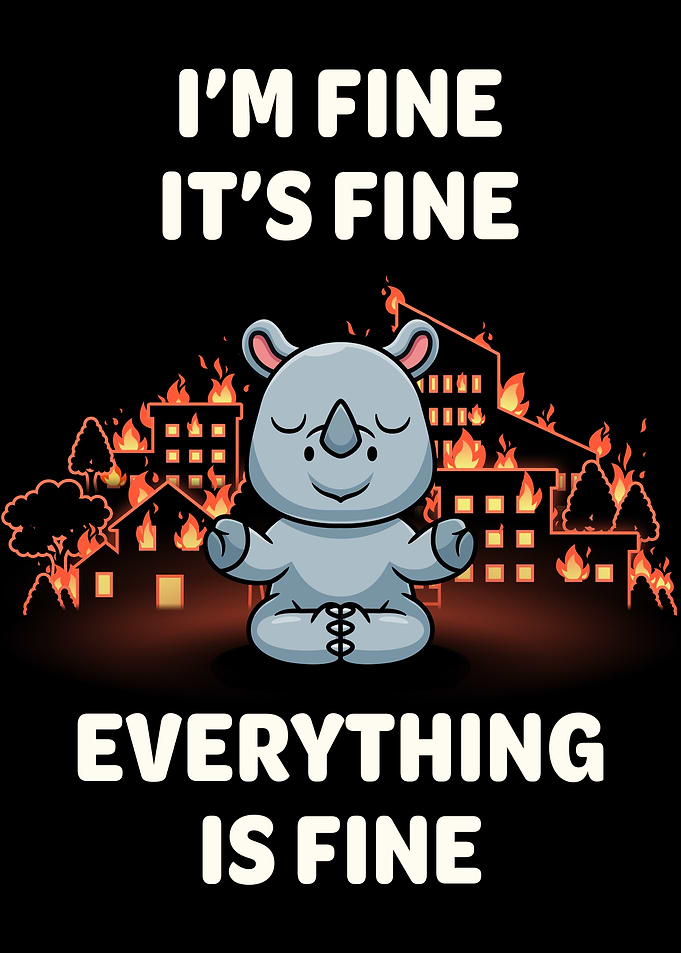 Everything Is Fine Rhino
