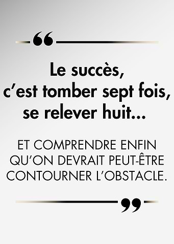 French Ironic Success Quote