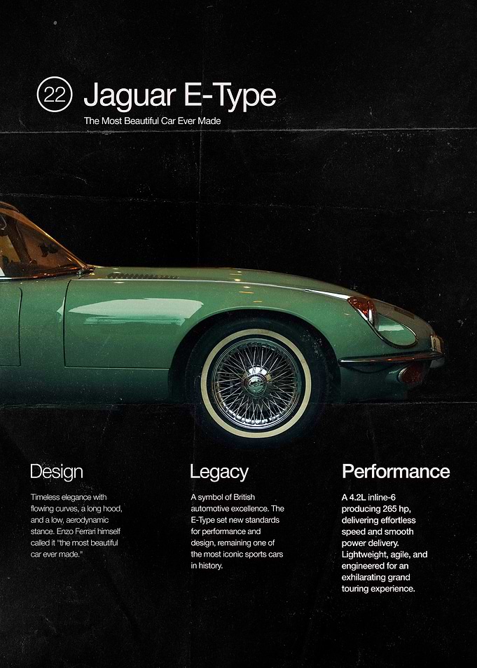 Jaguar E-Type Close Up