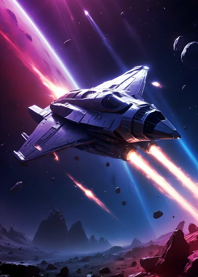 Spaceship in Flight