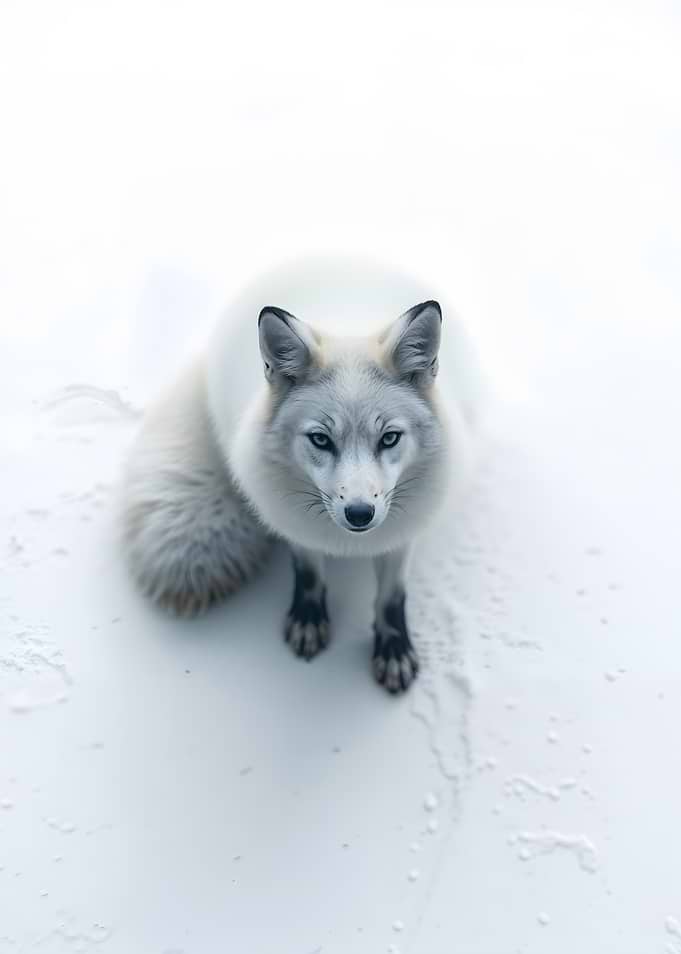 Arctic Fox in Snow