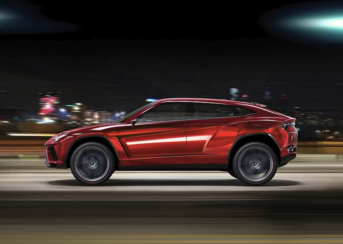 Red Lamborghini SUV