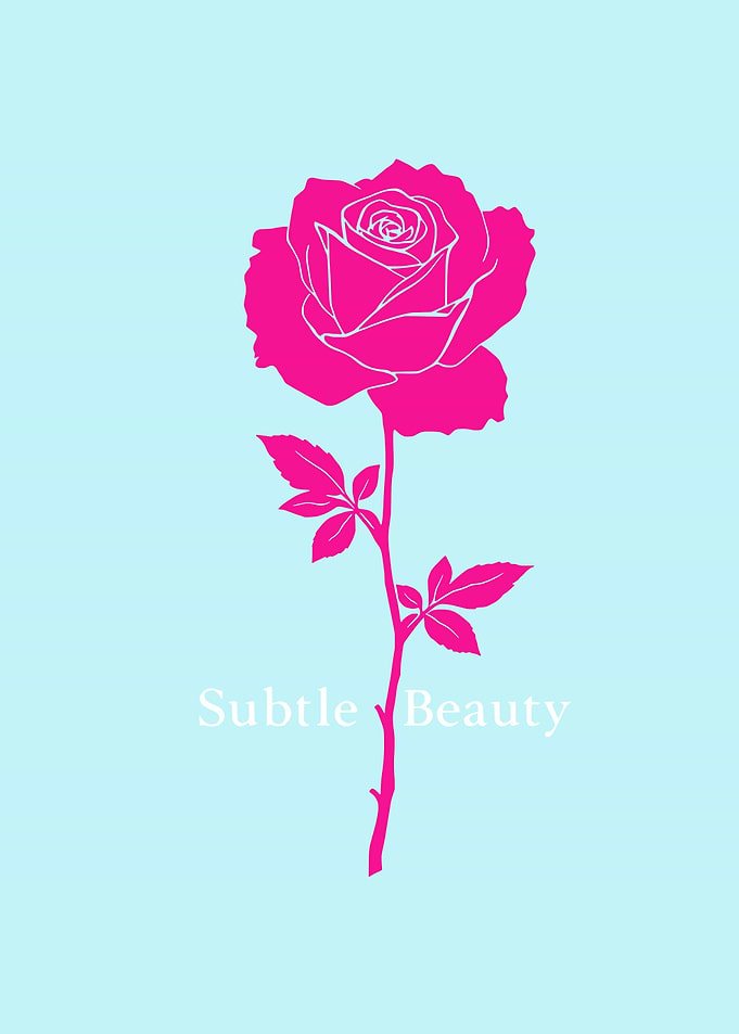 Subtle Beauty – Modern Rose Pop Art