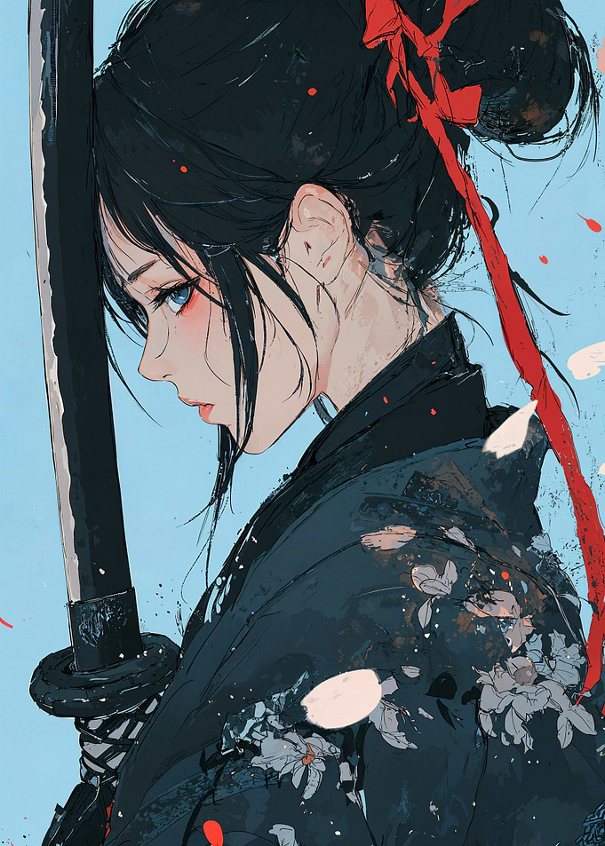 Anime Samurai Girl