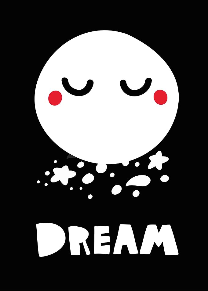 Dreamy Moon Illustration