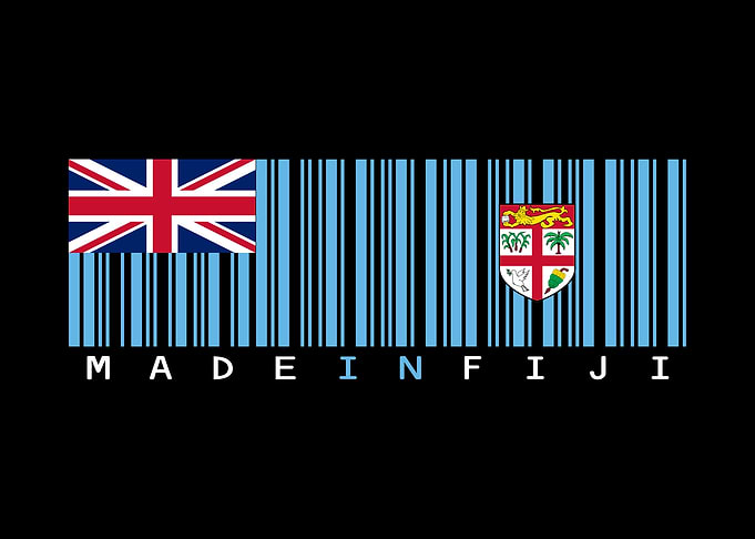 Fiji Barcode Flag