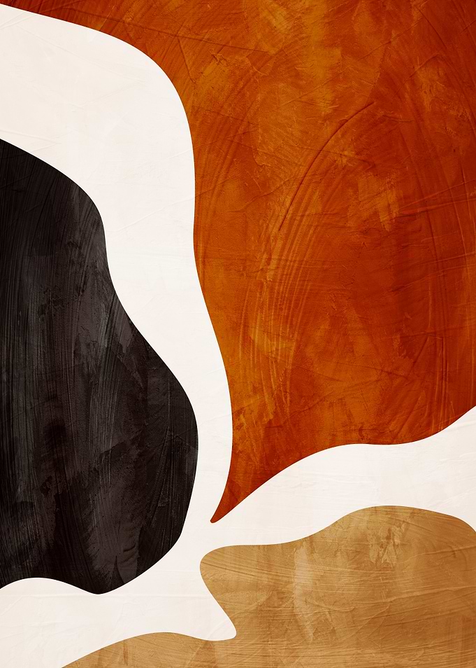 Abstract Art with Organic Shapes